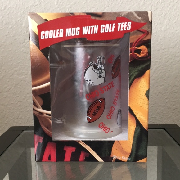 The Ohio State University Cooler Mug with Golf Tees - Picture 1 of 6